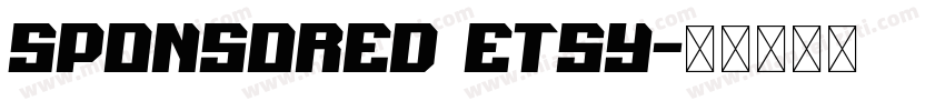 sponsored etsy字体转换